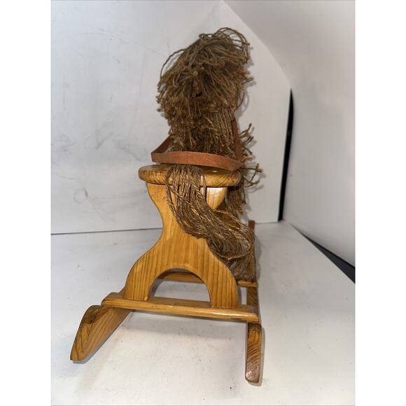 Big Wooden Rocking Horse Amish Style Toy Decor Medium Size 16”H x 18" W x 7 L - Picture 4 of 4